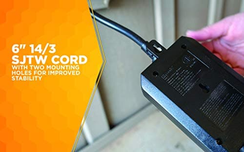 Outdoor Lighting Timer for Dusk to Dawn, 2 Grounded Outlets