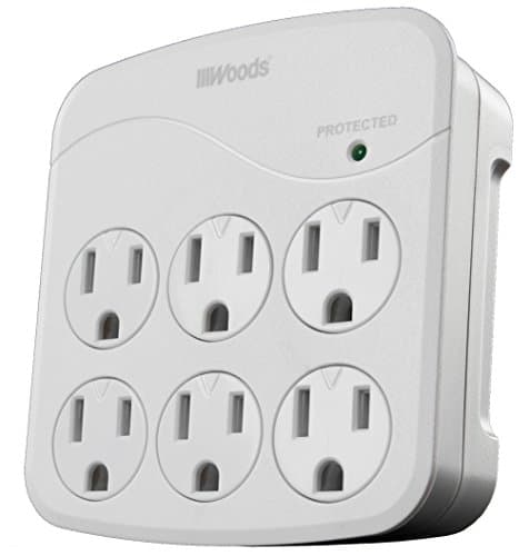Surge Protector for Homes with 6 Outlets and 1440J Protection