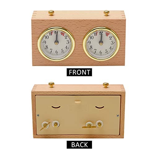 Fayle Analog Wooden Chess Timer for Board Games