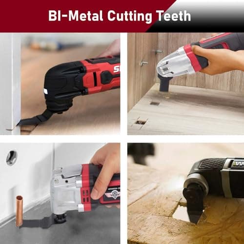 Oscillating Saw Blades for Wood, Nails, Metal Universal Quick Release Tool Kits