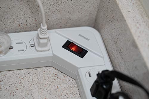 Compact L-Shaped Power Strip for Home Use