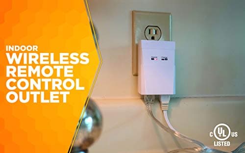 Wireless Remote Control Timer for Indoor Use with Countdown; 1 Polarized Outlet; White