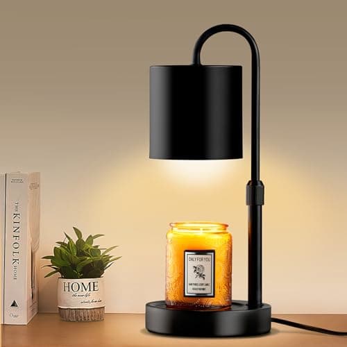 Briever Dimmable Candle Warmer Lamp with Timer for Jar Candles — Pure Black