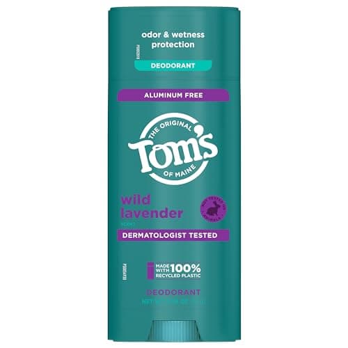 Tom’s of Maine Aluminum-Free Natural Deodorant 3.25 oz | Goes on Clear | Odor & Wetness Protection — Wild Lavender