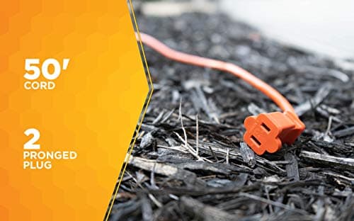 Woods 50ft 16 Gauge SJTW Light Duty Orange Extension Cord
