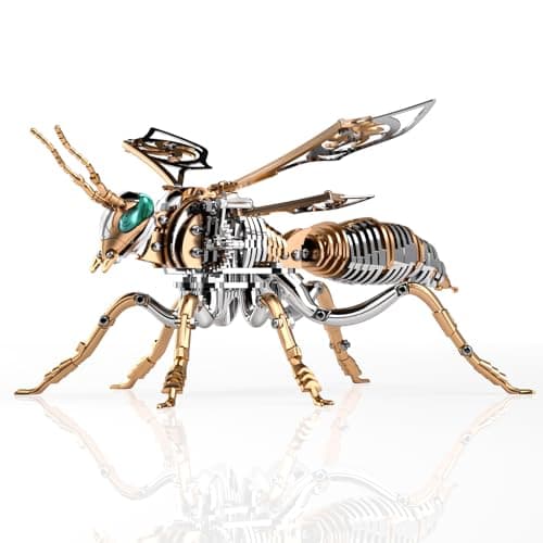 Bumblebee Metal 3D Puzzles for Adults: Advanced DIY Crafts — Rose-gold