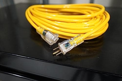 Yellow Jacket Heavy Duty 25Ft 12 Gauge Weather Resistant Extension Cord