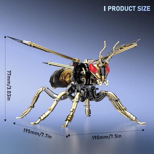 Bumblebee Metal 3D Puzzles for Adults: Advanced DIY Crafts