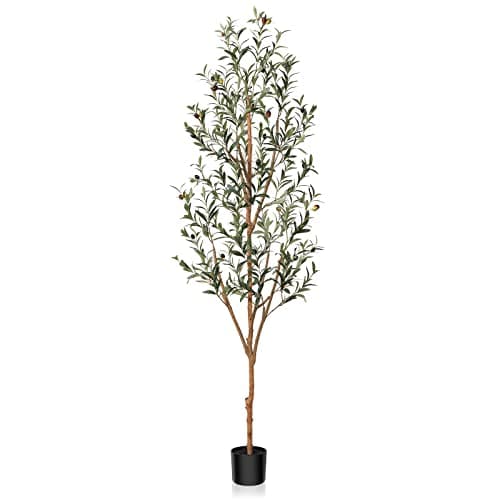 Kazeila 6FT Tall Artificial Olive Tree for Home Office Decor
