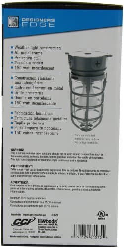 Woods L1706 Vandal-Resistant 150W Security Light, Silver