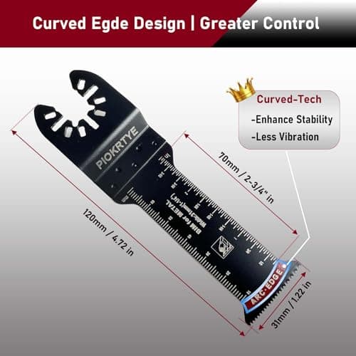 Oscillating Saw Blades for Wood, Nails, Metal Universal Quick Release Tool Kits