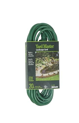 Yard Master Deck Extension Cord, 40 ft, Beige — Green
