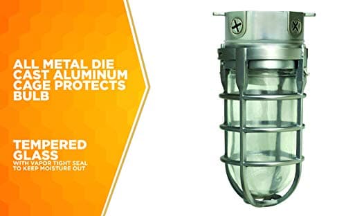 Woods L1706 Vandal-Resistant 150W Security Light, Silver