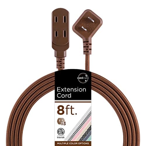 Cordinate 8 Ft 3-Outlet Flat Plug Extension Cord