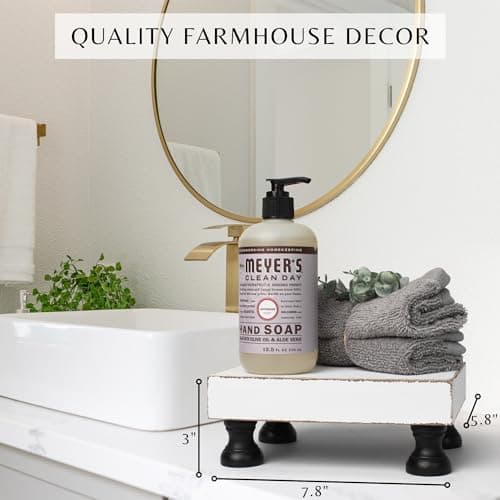 KIBAGA Farmhouse Decor Wood Riser for Kitchen & Bathroom