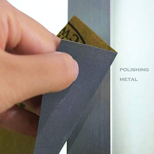 24pcs Assorted Grit Sandpaper Variety Pack for Wood Metal, 12 Grits Wet/Dry Sanding 120-3000 Grit