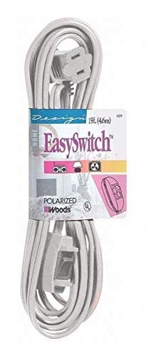 Woods Compact Indoor Extension Cord with Remote Control
