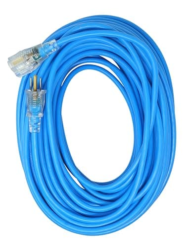 Southwire Coldflex Blue 100Ft 16 Gauge 3 Conductor Cold Weather Extension Cord