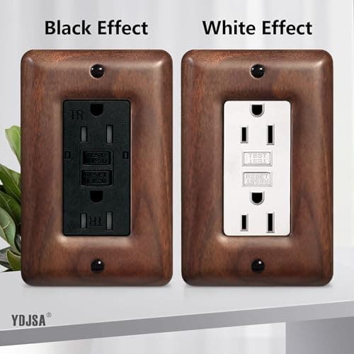 Stylish North American Walnut Switchplates for Modern Décor