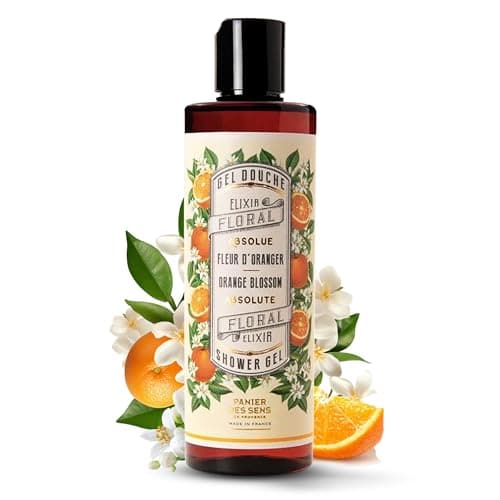 Panier des Sens Orange Blossom Foaming Body Wash - Moisturizing Soap with Glycerin & Olive Oil - 8.45 oz Vegan