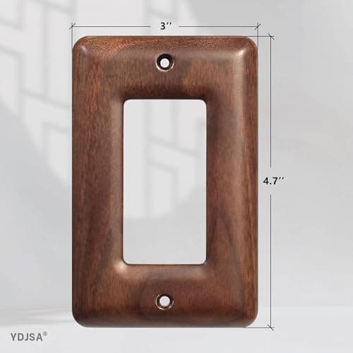 Stylish North American Walnut Switchplates for Modern Décor