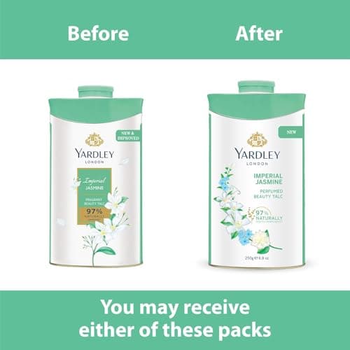 Yardley London Jasmine Perfumed Talcum Powder 250g Deodorizing