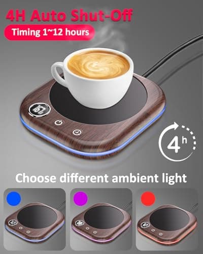 40W Coffee Mug Warmer for Desk with Temp Display & Auto Shut Off