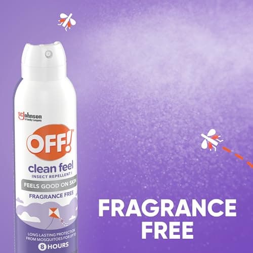 OFF! Clean Feel 20% Picaridin Insect Repellent, Long Lasting Mosquito Protection, 5 oz
