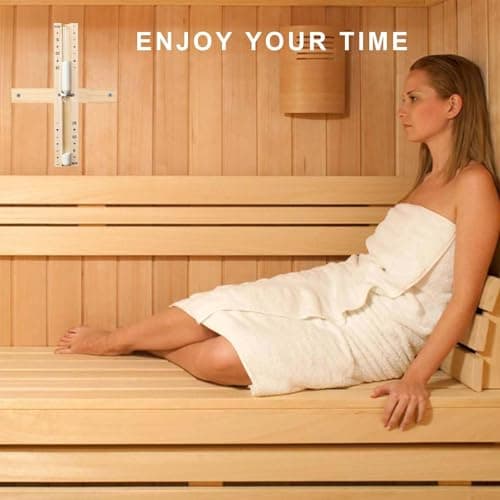15 Minute Rotating Wood Sauna Sand Timer, White Sand Clock