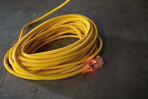 Yellow Jacket Heavy Duty 25Ft 12 Gauge Weather Resistant Extension Cord