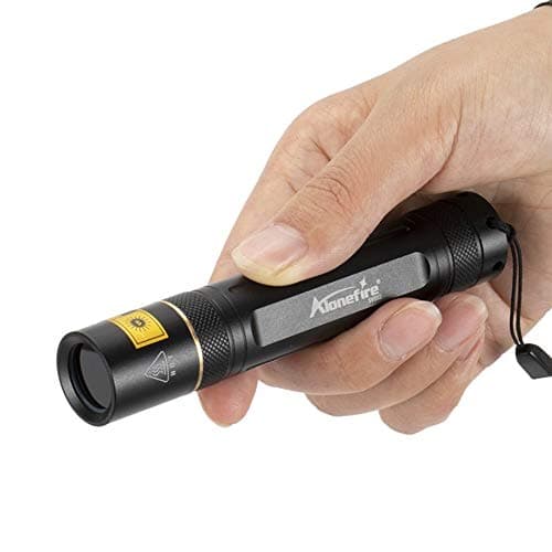 ALONEFIRE SV003 10W 365nm UV Flashlight for Pet Urine Detection & More Black Light