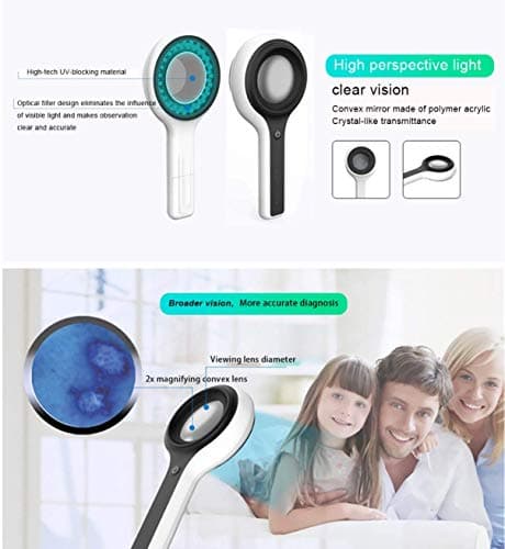 Simplified Product Title: Fluorescent Skin Examination Magnifying Lamp for Pets and Humans