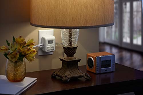 Digital Timer 2 Outlet 3C White, 1 Pack, As Shown in The Image