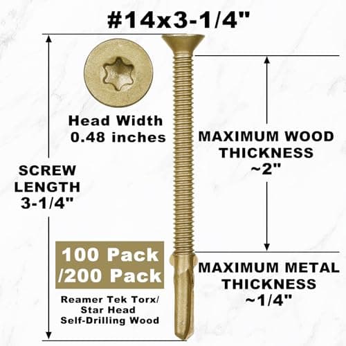 Trailer Deck Screws for Metal Construction