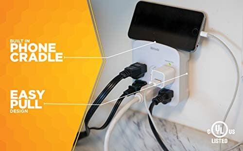 Surge Protector for Homes with 6 Outlets and 1440J Protection