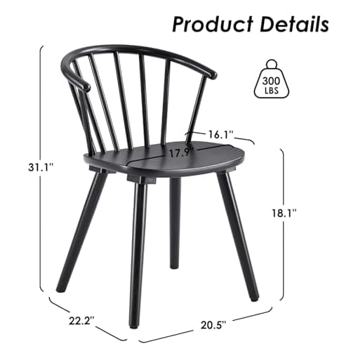 Windsor Mid-Century Modern Kitchen Dining Room Chairs