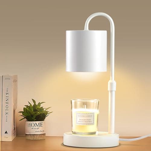 Briever Dimmable Candle Warmer Lamp with Timer for Jar Candles — White