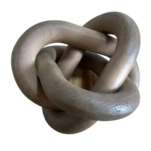 Boho Wooden Knot Chain Link Decor for Coffee Table Entryway — Coffee