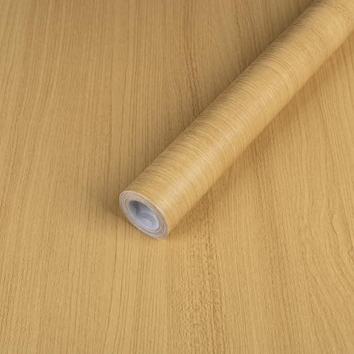 Abyssaly Light Wood Contact Paper for Kitchen Cabinets Shelf Drawer