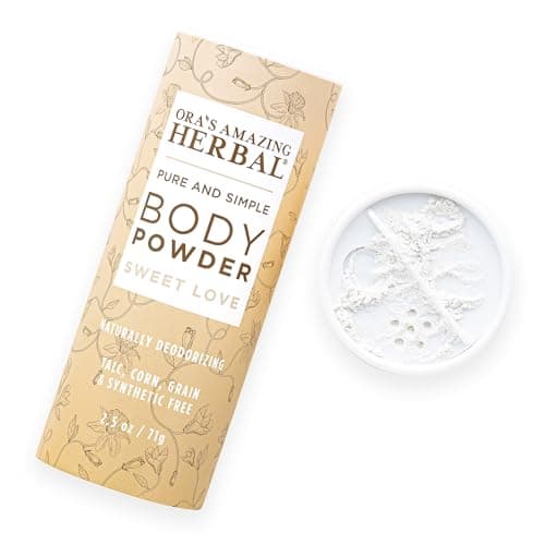 Talc Free Body Powder, Grounding Scent, Lavender & Vetiver, 2.5 oz — Amber