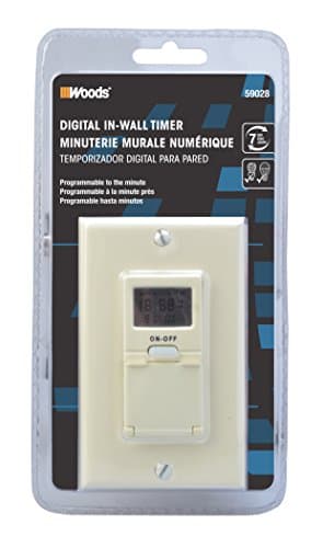 Simplified Product Title: Woods 59028WD In-Wall 7-Day Digital Timer; Light Almond