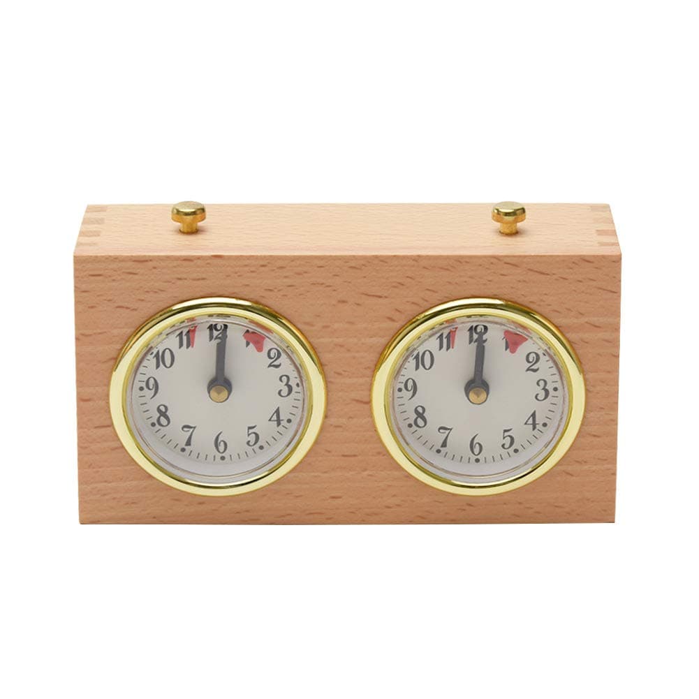 Fayle Analog Wooden Chess Timer for Board Games