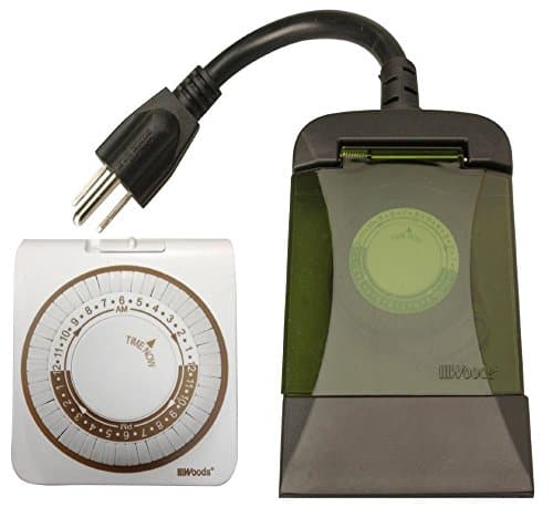 Mechanical Timer Combo, 2 Pack, 1 Polarized and 2 Grounded Outlets