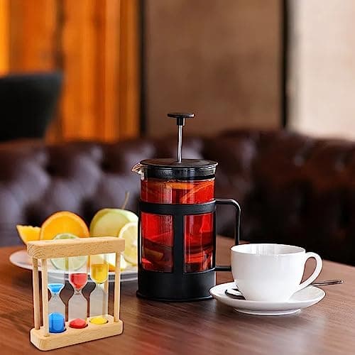 Honbay 1-3-5 Minute Sand Timer Wood Frame Small Table Decor for Home Office Classroom