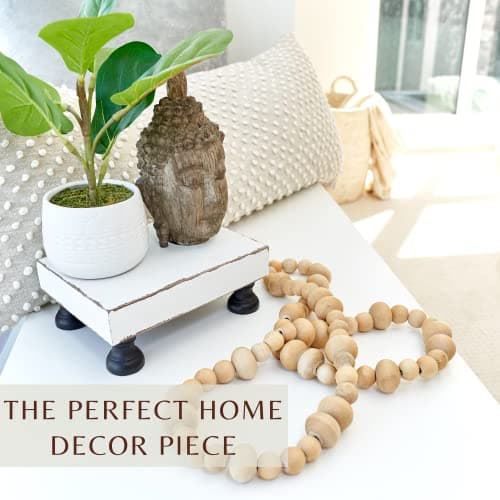 KIBAGA Farmhouse Decor Wood Riser for Kitchen & Bathroom