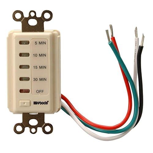 Woods Light Almond In-Wall Digital 30-Minute Countdown Timer