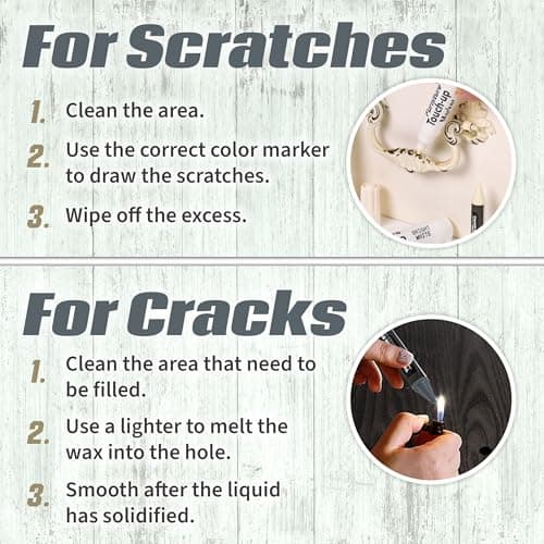 Wood Scratch Repair Kit - 13 Light Colors, Furniture Touch-Up Pens