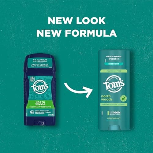 Tom’s of Maine Aluminum-Free Natural Deodorant 3.25 oz | Goes on Clear | Odor & Wetness Protection