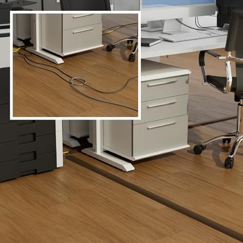 D-Line 6ft Floor Cord Cover, Cable Protector - Brown
