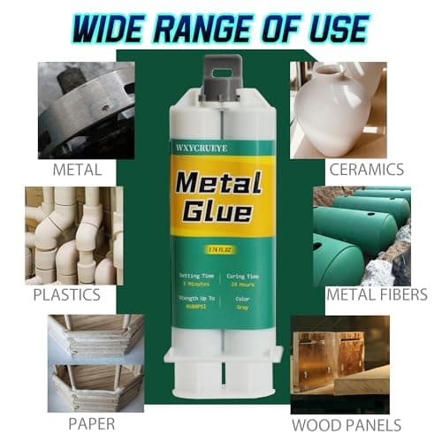 Heavy Duty Metal Repair Glue, Epoxy Weld for Metal Holes, 1.76 oz
